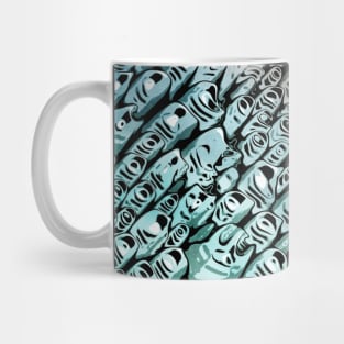 Textured Abstract Shapes Mug